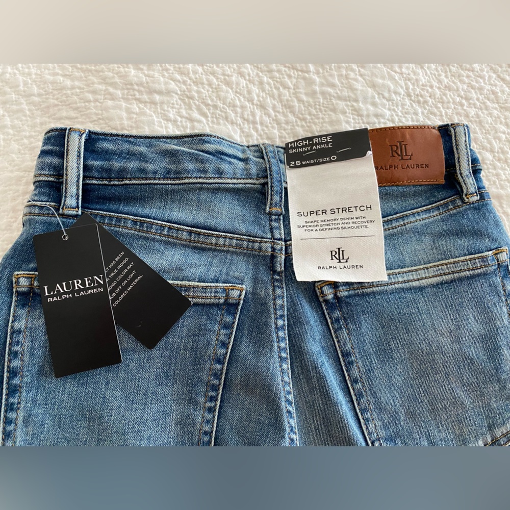 Ralph Lauren High rise skinny ankle super stretch jean